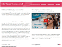 Tablet Screenshot of intimhaarentfernung.net